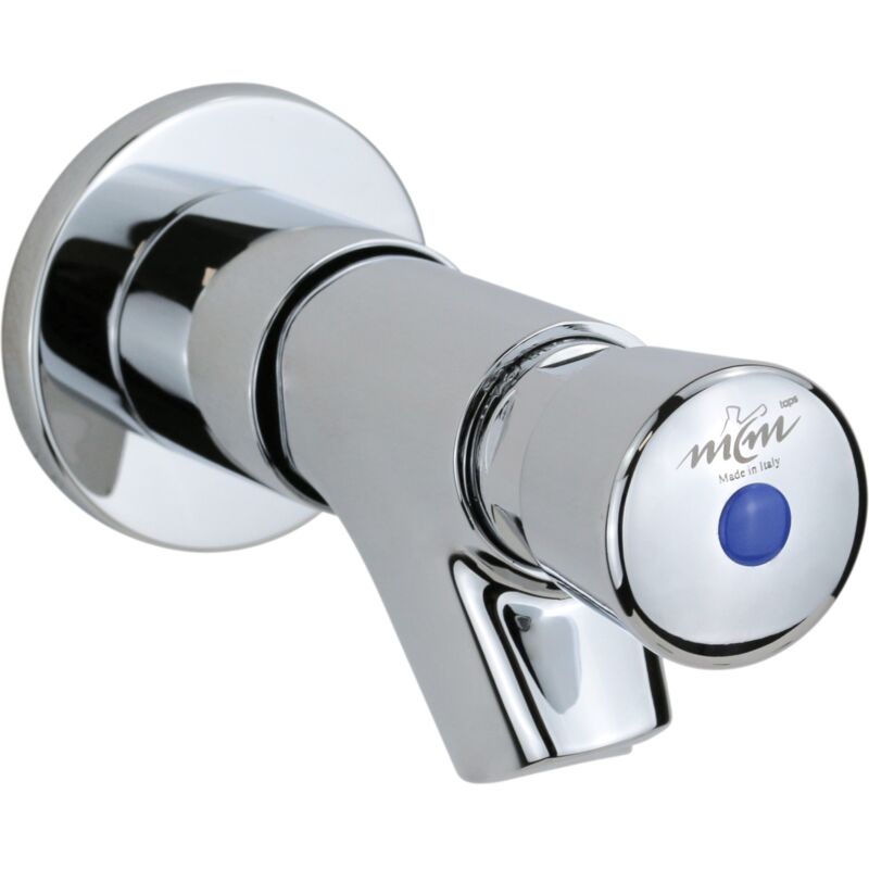 foto del prodotto rubinetterie mcm rubinetto a parete temporizzato telescopico in ottone cromato mcm 900302 8 12 secondi