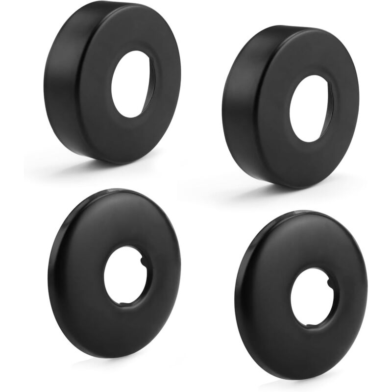 foto del prodotto rubinetto, 4 pezzi miscelatore doccia in acciaio inox, diverse dimensioni miscelatore doccia nero, adatto per docce, rubinetti, radiatori