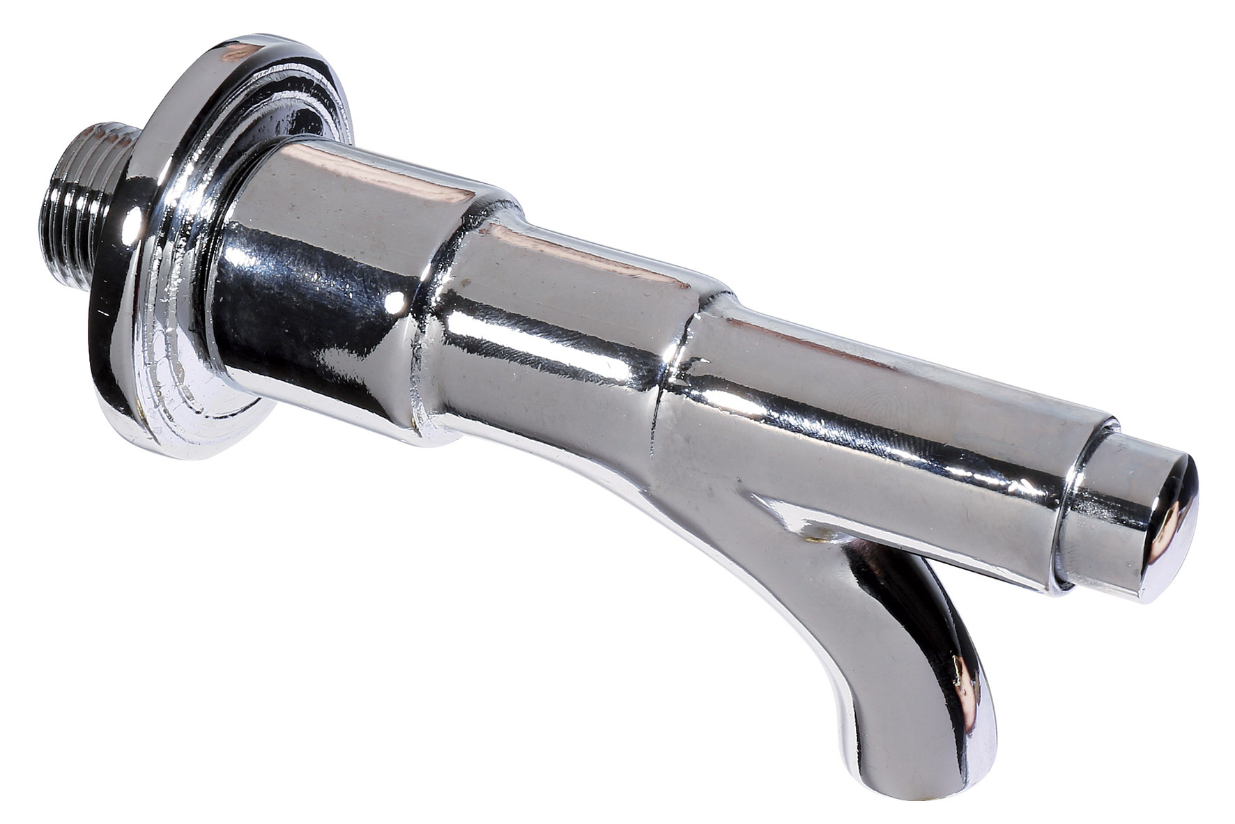 foto del prodotto rubinetto a pulsante per fontana da giardino in ottone cromato belfer rub 021c