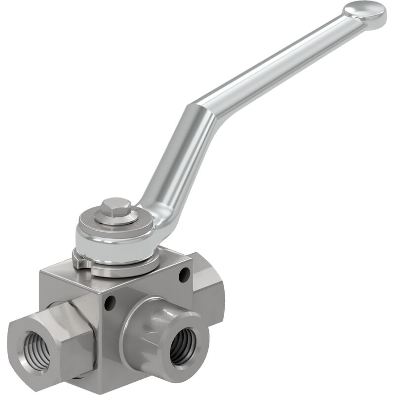 foto del prodotto rubinetto a sfera 3 vie con attacco 3 8