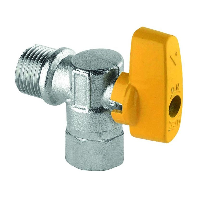 foto del prodotto rubinetto a sfera a squadra per gas 1 2 mf d15