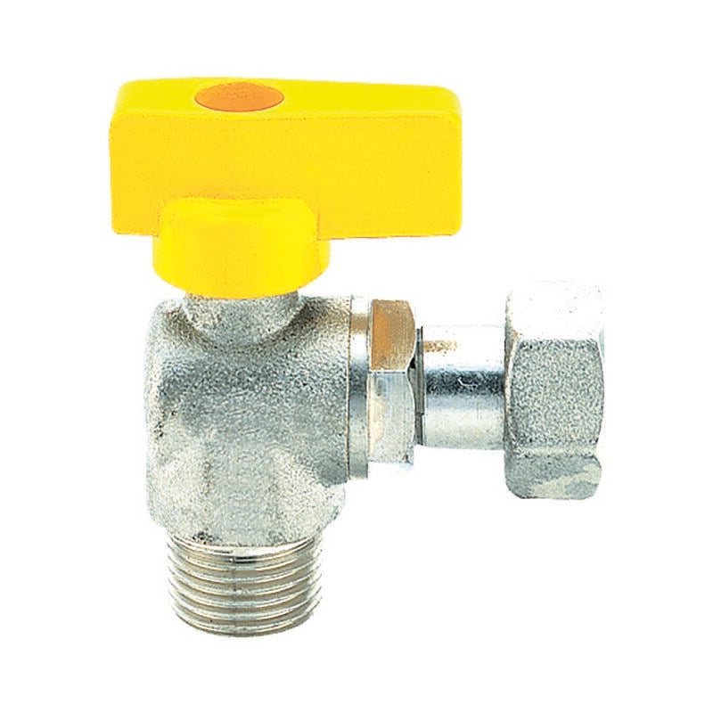 foto del prodotto rubinetto a squadra per gas 1 2 m 3 4 f con girello
