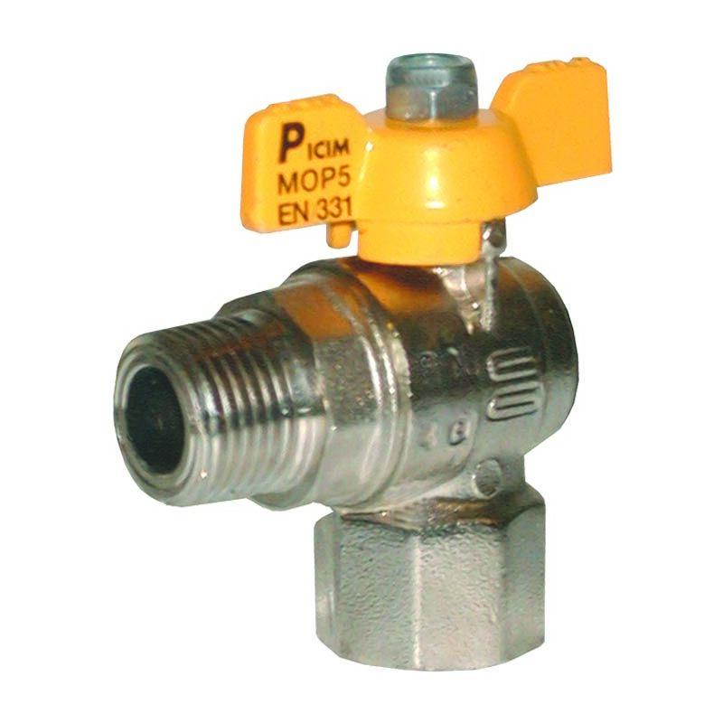 foto del prodotto rubinetto a squadra per gas 1 2 mm d15