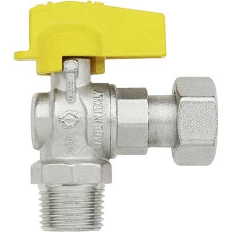 foto del prodotto rubinetto a squadra per gas maschio dado girev. 1 2 x 3 4 