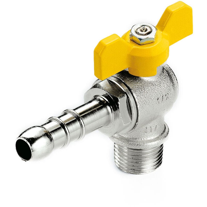 foto del prodotto rubinetto a squadra per gas maschio portagomma 1 2 x 14 mm
