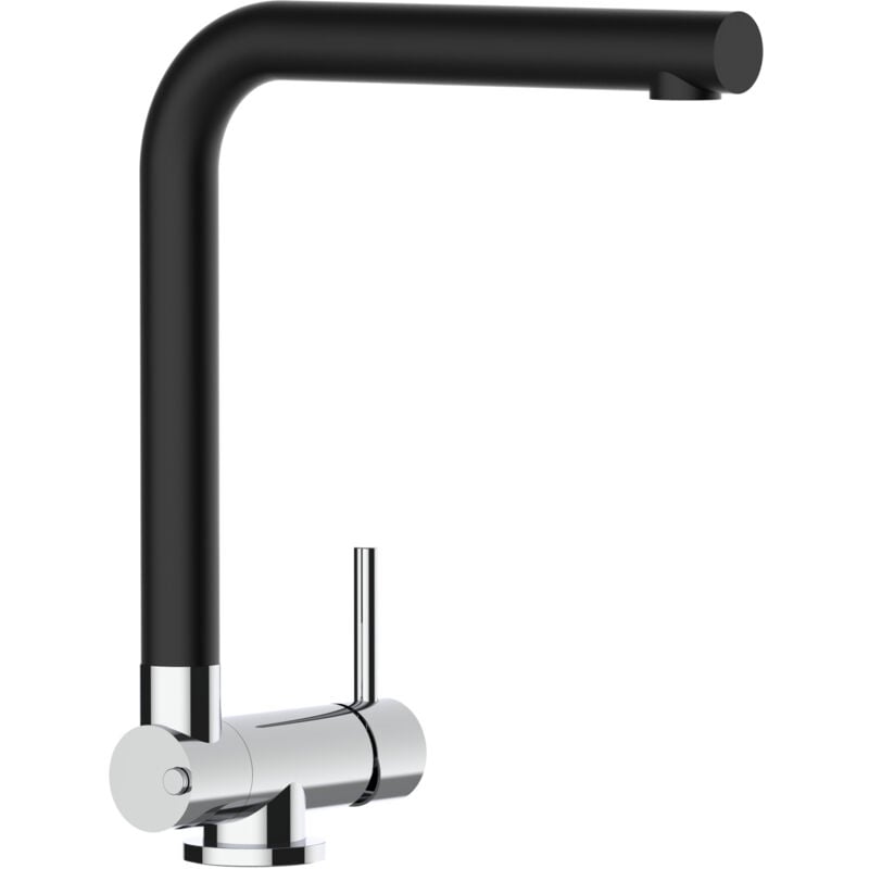foto del prodotto rubinetto abbattibile miscelatore lavello fontana cucina vizio canna l nerp quarzo abbattibile 4,5 cm per sottofinestra