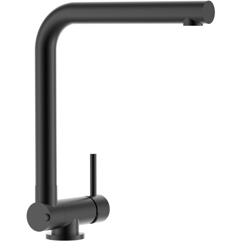 foto del prodotto rubinetto abbattibile miscelatore lavello fontana cucina vizio cromo nero opaco abbattibile 4,5 cm per sottofinestra