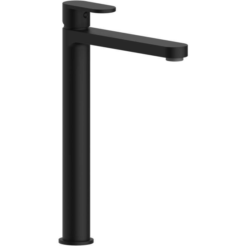 foto del prodotto rubinetto alto per lavabo arredo nero opaco amalfi