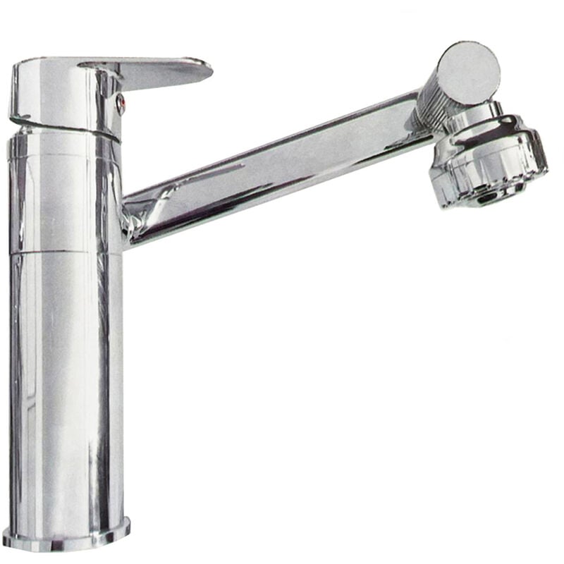 foto del prodotto rubinetto bagno girevole 360 gradi miscelatore doccetta doppio areatore 1802