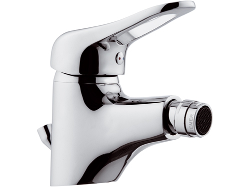 foto del prodotto rubinetto bidet con aeratore direzionabile e scarico in plastica remer serie kiss