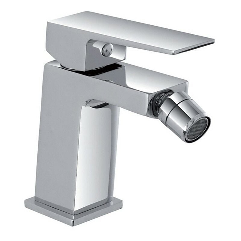 foto del prodotto rubinetto bidet cromato serie kubo con scarico click clack incluso