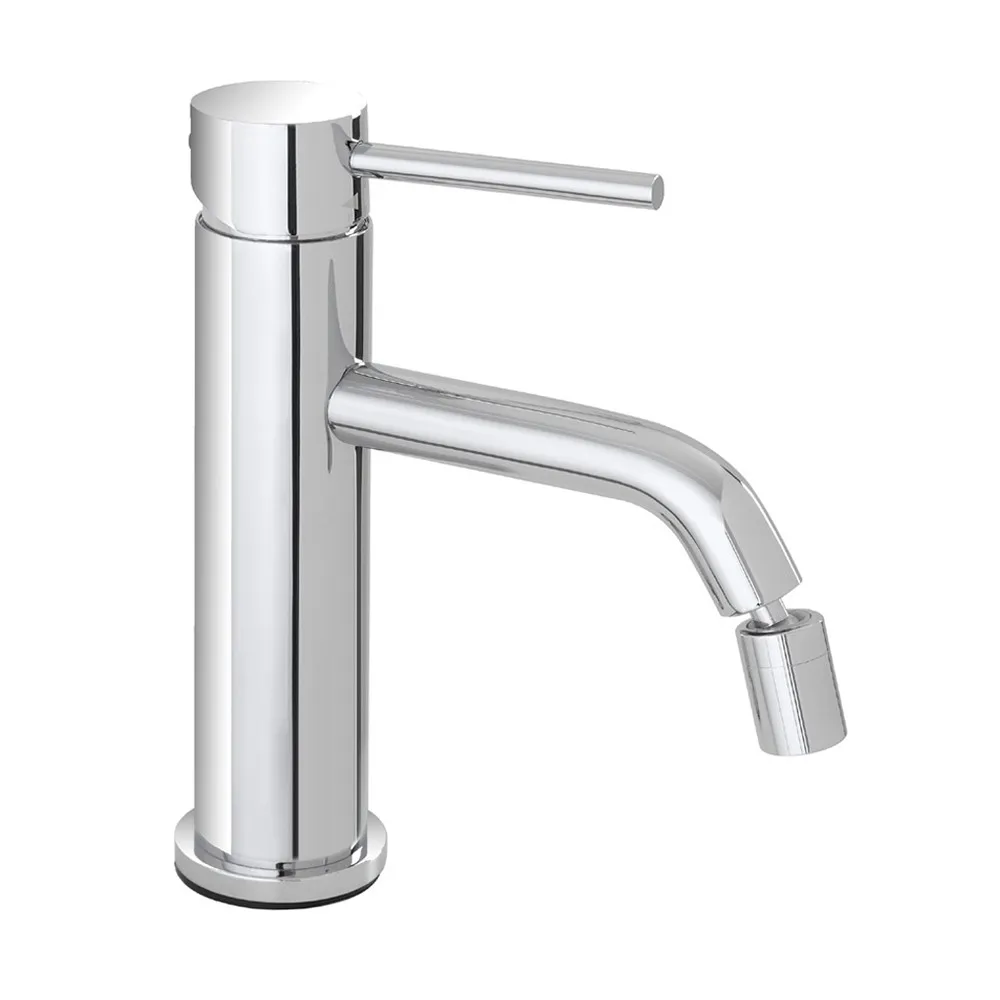 foto del prodotto rubinetto bidet in acciaio inox con scarico click clack nuego