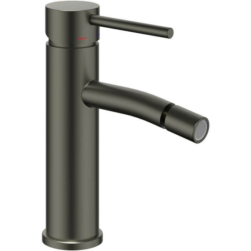 foto del prodotto rubinetto bidet monocomando jazz ottone montaggio rapido antracite e piletta