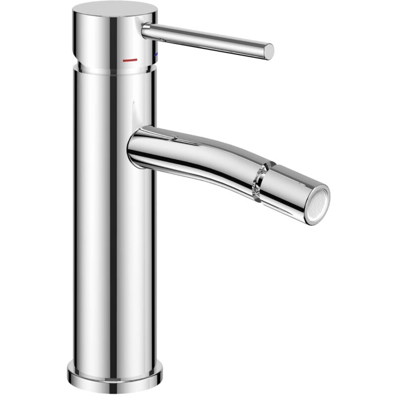 foto del prodotto rubinetto bidet monocomando jazz ottone montaggio rapido cromo lucido e piletta