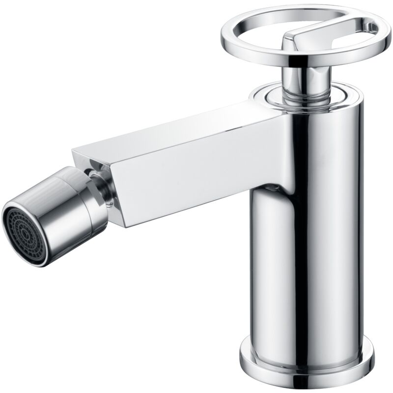 foto del prodotto rubinetto bidet monocomando modello olimpo colore grigio finitura cromata imex 