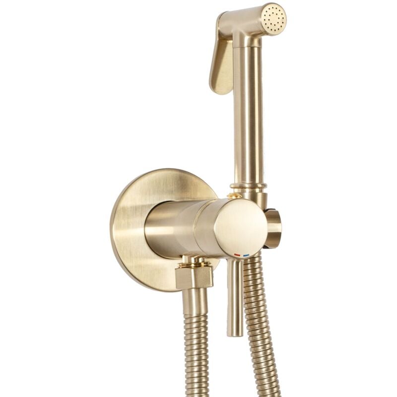 foto del prodotto rubinetto bidet rea lungo loop gold brush