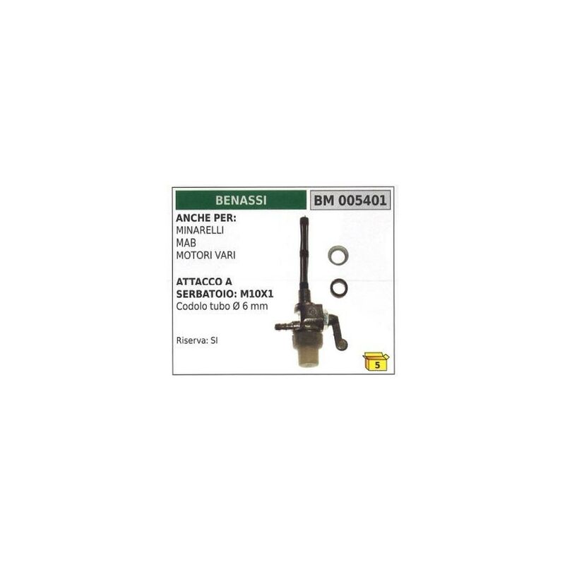 foto del prodotto rubinetto carburante benassi motocoltivatore motozappa fresa 005401
