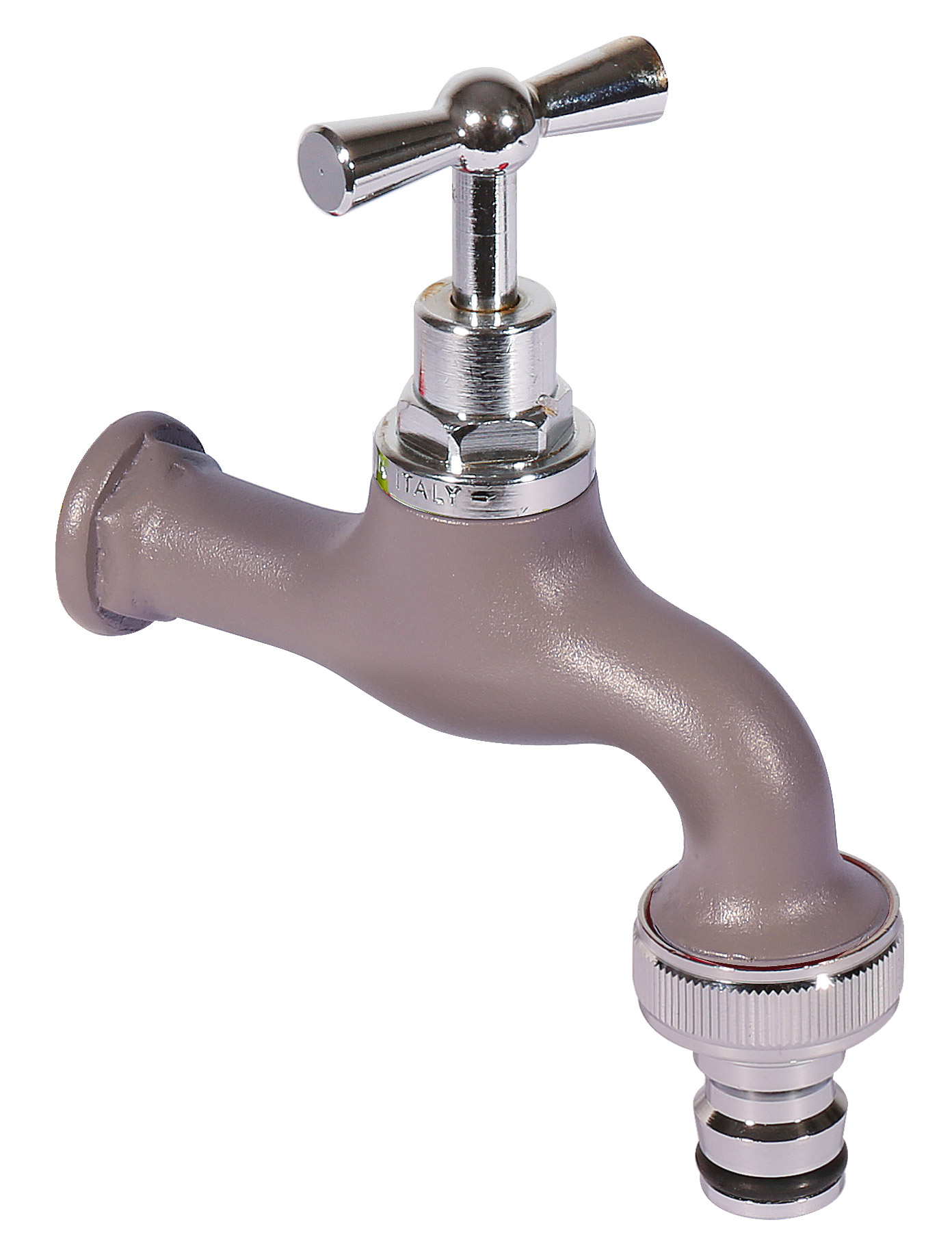 foto del prodotto rubinetto colorato per fontana da giardino in ottone belfer rub/026 tortora