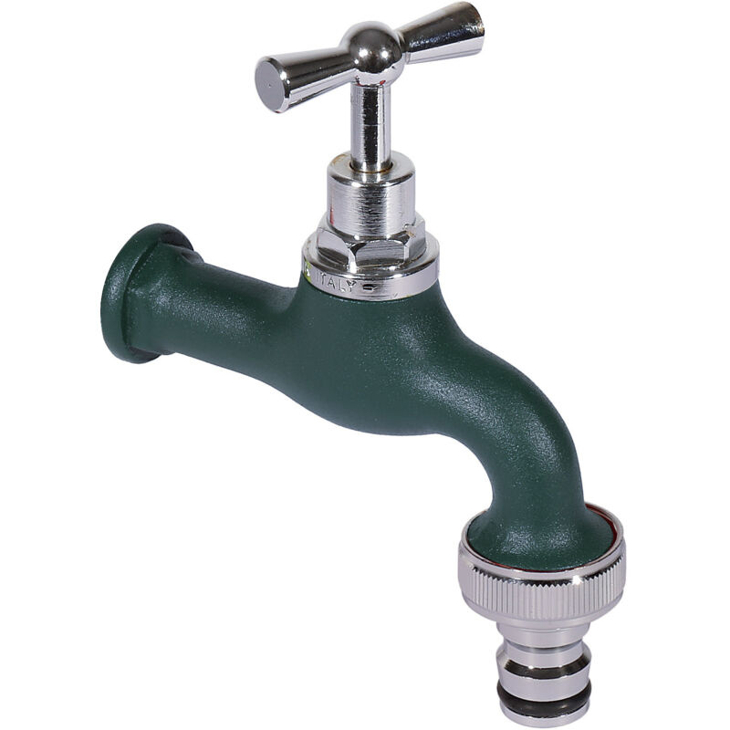 foto del prodotto rubinetto colorato per fontana da giardino in ottone belfer rub 026 verde