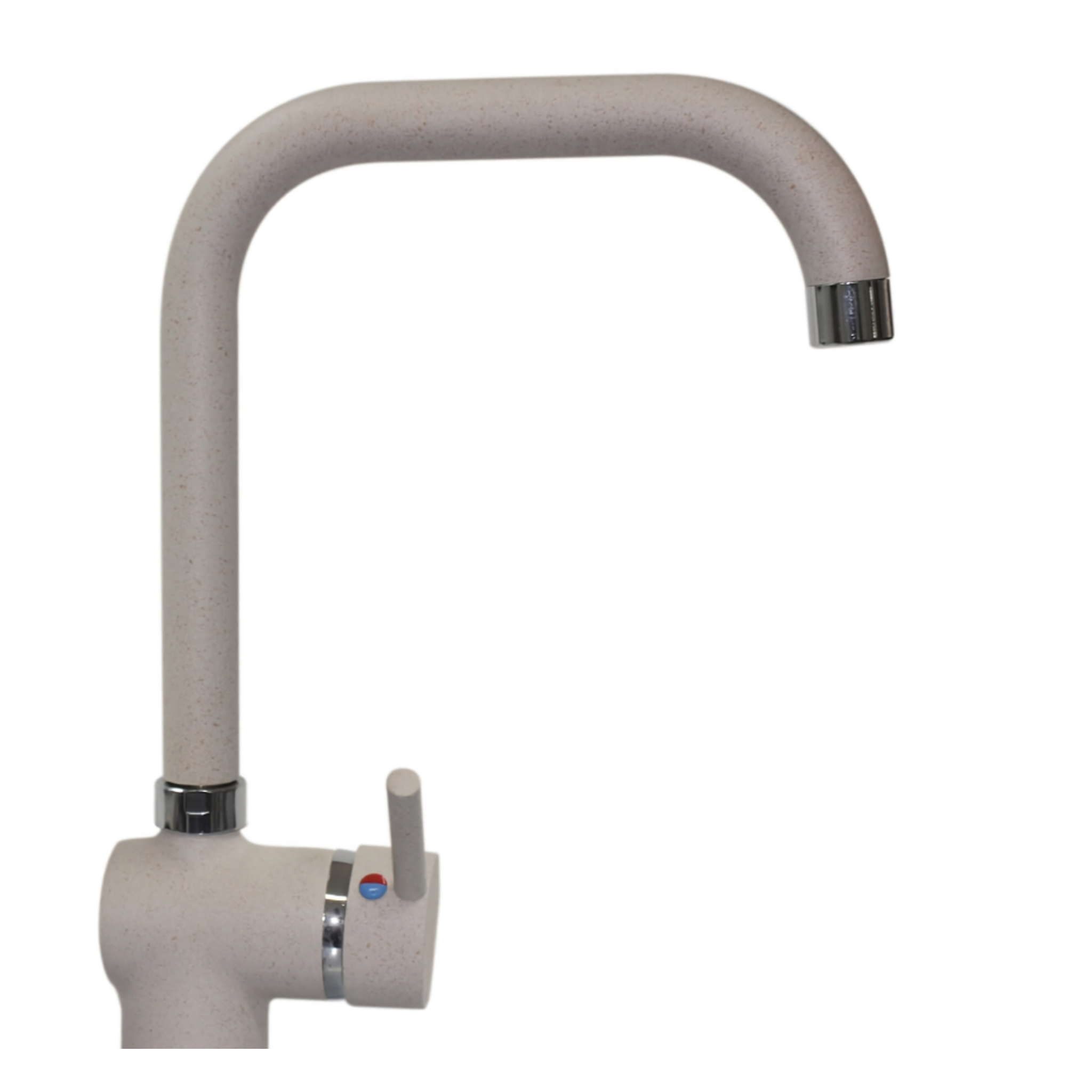 foto del prodotto rubinetto cucina con miscelatore monocomando canna quadrata sorrento cilvani colore avena