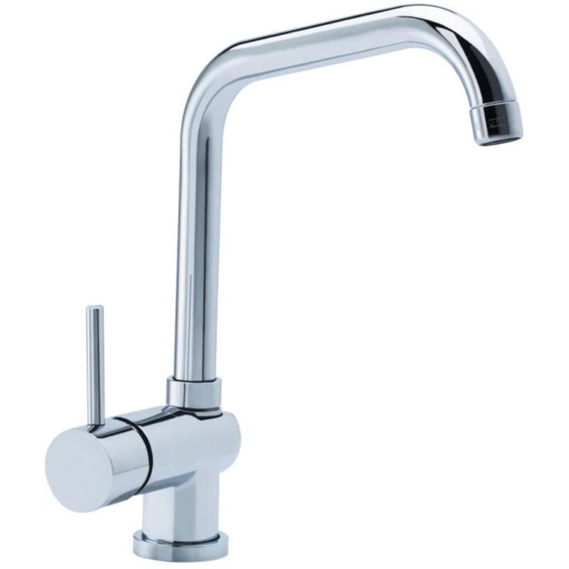 foto del prodotto rubinetto cucina con miscelatore monocomando canna quadrata sorrento cilvani colore cromo