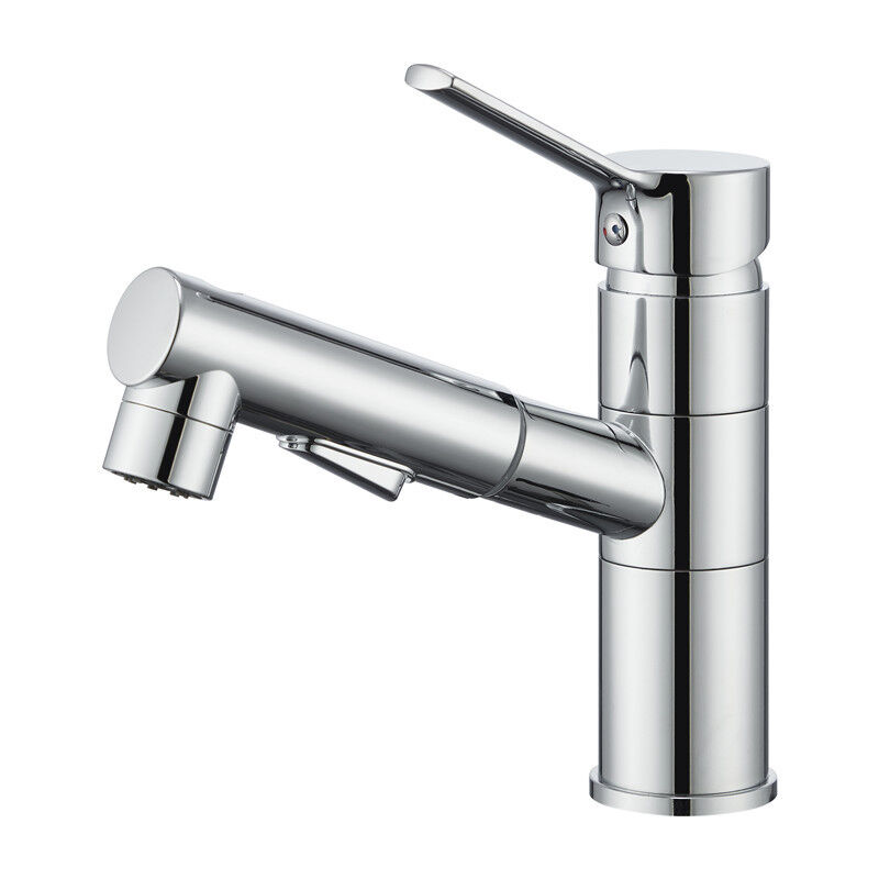 foto del prodotto rubinetto cucina estraibile miscelatore lavello cromato girevole a 360 