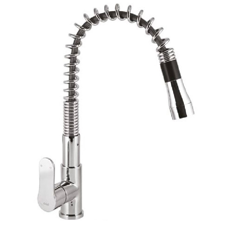 foto del prodotto rubinetto cucina miscelatore monocomando lavello in ottone hena pull down cromato