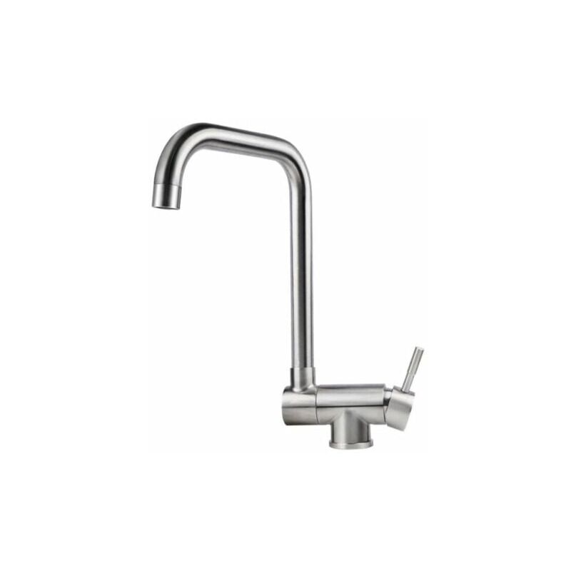 foto del prodotto rubinetto da cucina estraibile, miscelatore per lavello estraibile in acciaio inox per montaggio su finestra, rubinetto per lavello girevole a 360 