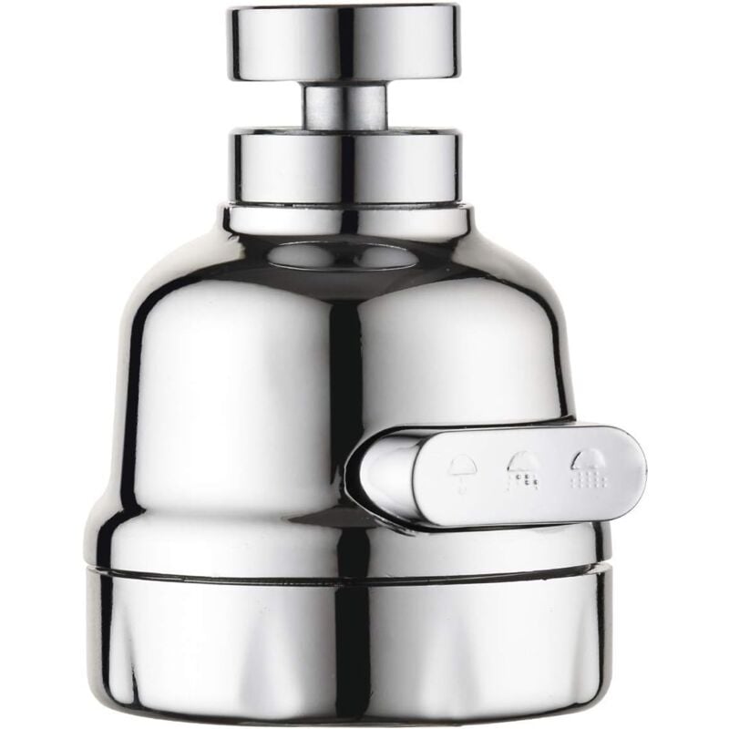 foto del prodotto rubinetto da cucina girevole a 360 , getto ad alta pressione, testa mobile, 3 modalit 