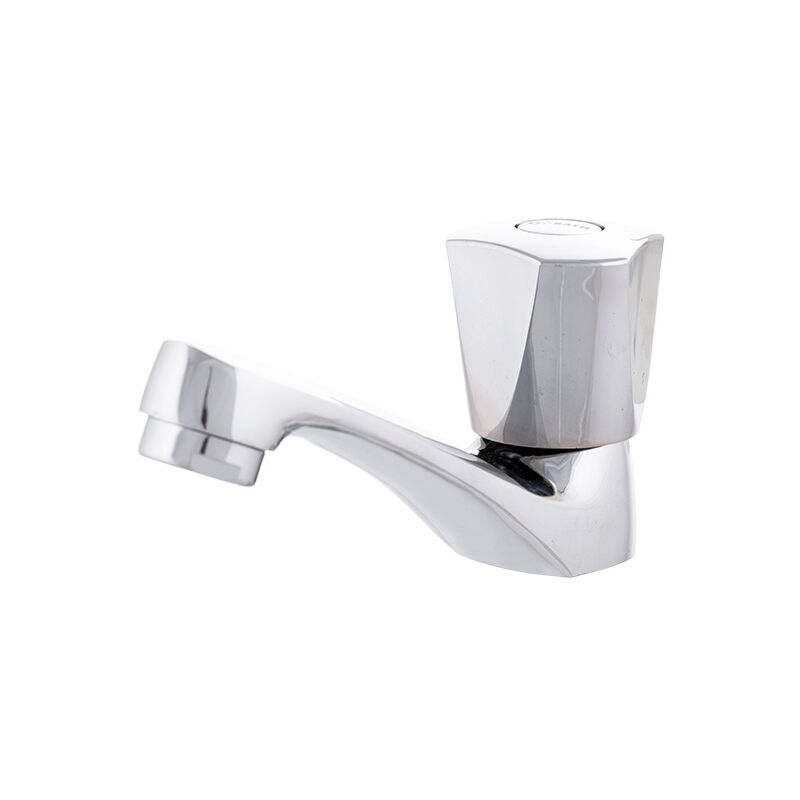 foto del prodotto rubinetto da cucina in ottone zinco, cromo, acqua fredda, beccuccio basso, leva singola qli fa 1283 