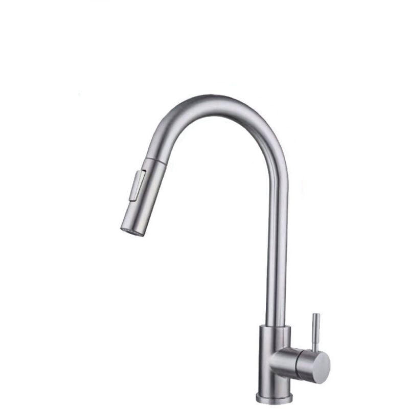 foto del prodotto rubinetto da cucina miscelatore touch con doccetta estensibile per lavello 2 modalit di getto canna alta