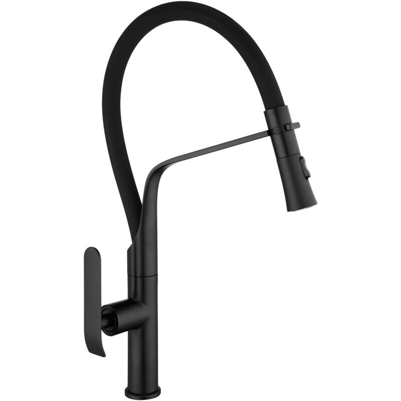 foto del prodotto rubinetto da cucina rea castor black mat