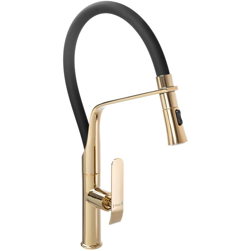 foto del prodotto rubinetto da cucina rea castor gold