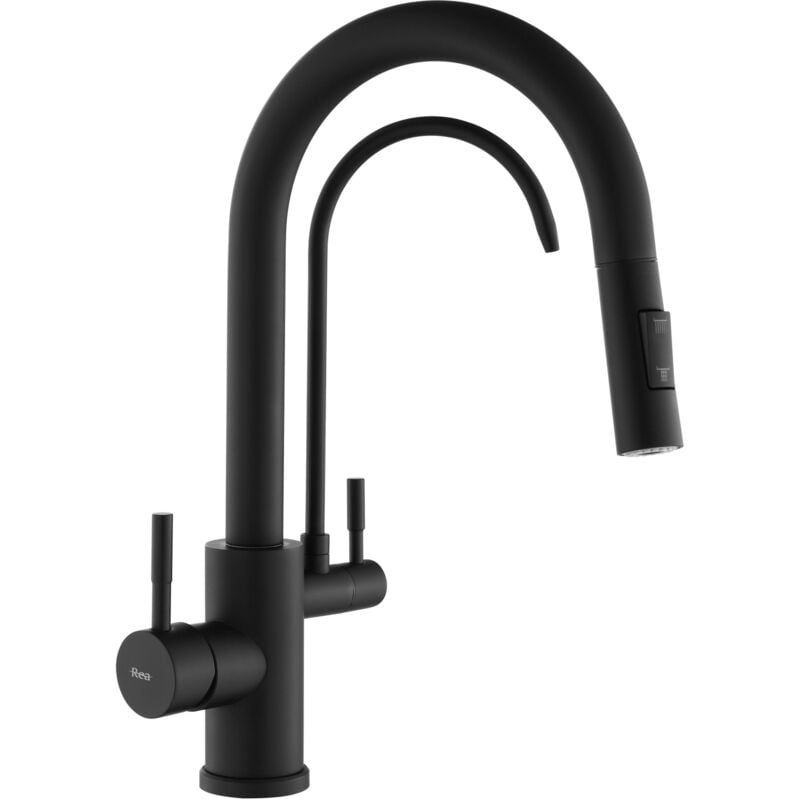 foto del prodotto rubinetto da cucina rea eco fresh black mat