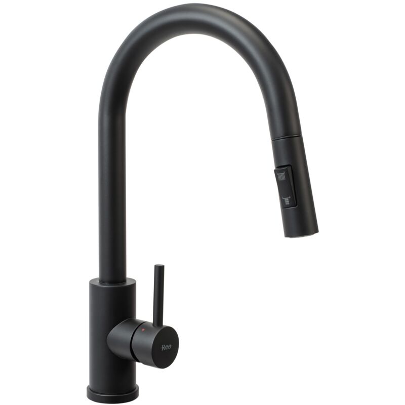foto del prodotto rubinetto da cucina rea fresh black mat
