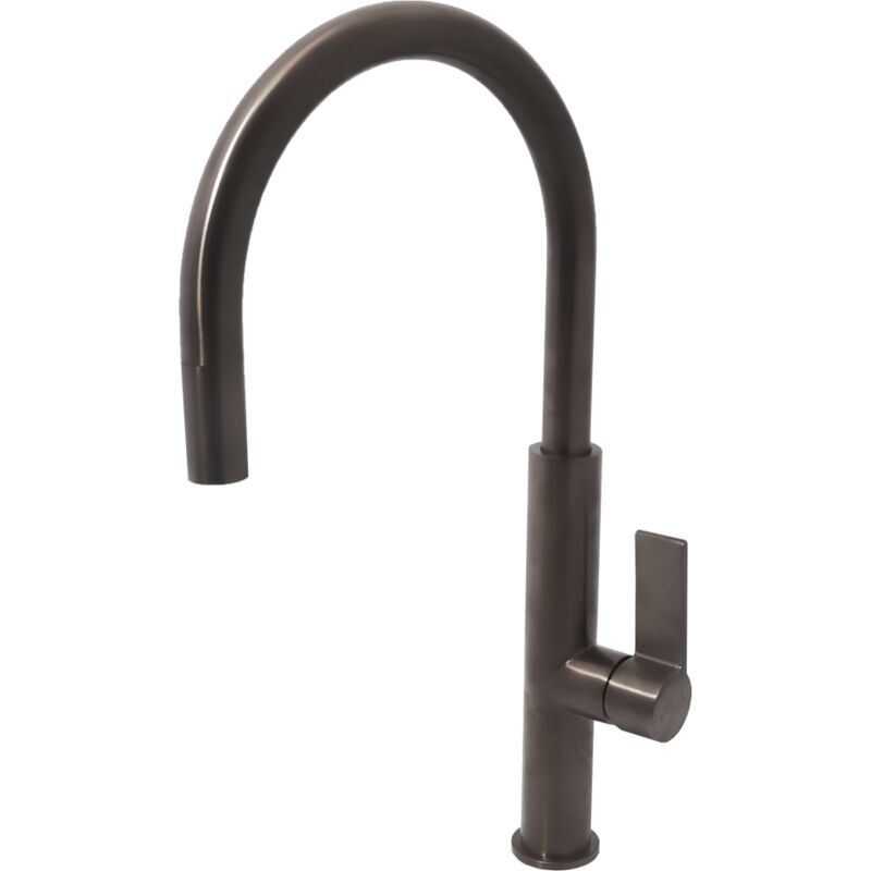 foto del prodotto rubinetto da cucina reflet in gun metal essebagno