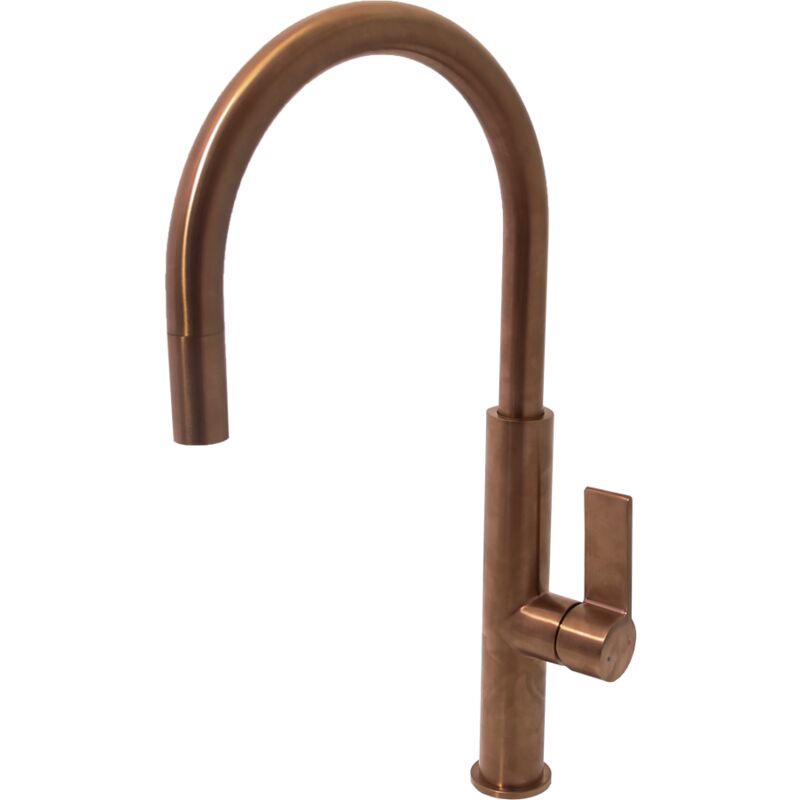 foto del prodotto rubinetto da cucina reflet in rame - essebagno
