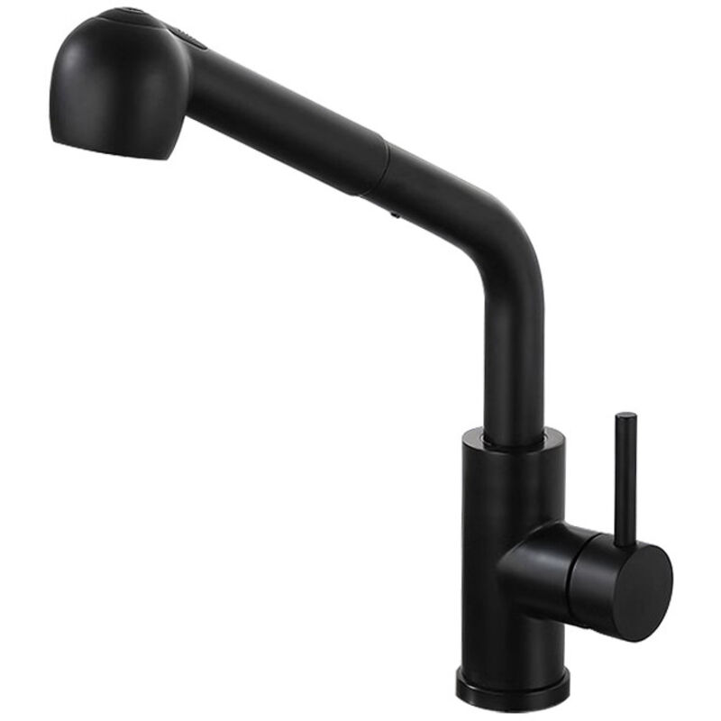 foto del prodotto rubinetto da cucina, rubinetto da cucina con doccetta estraibile, rubinetto ad alta pressione girevole a 360 , rubinetto in acciaio inossidabile con