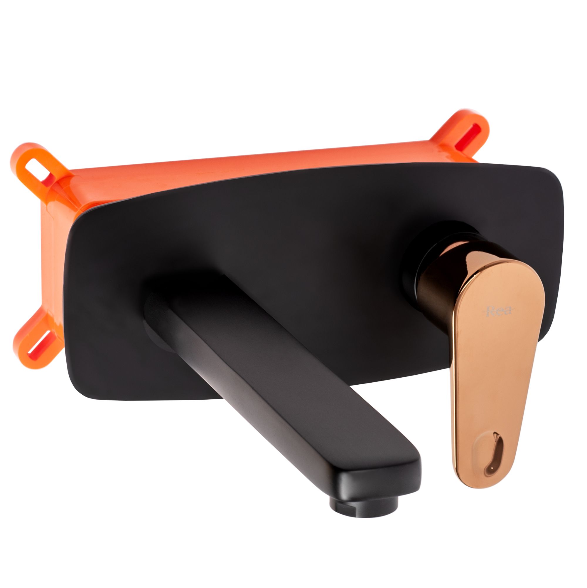 foto del prodotto rubinetto da incasso rea mild black rose gold + box