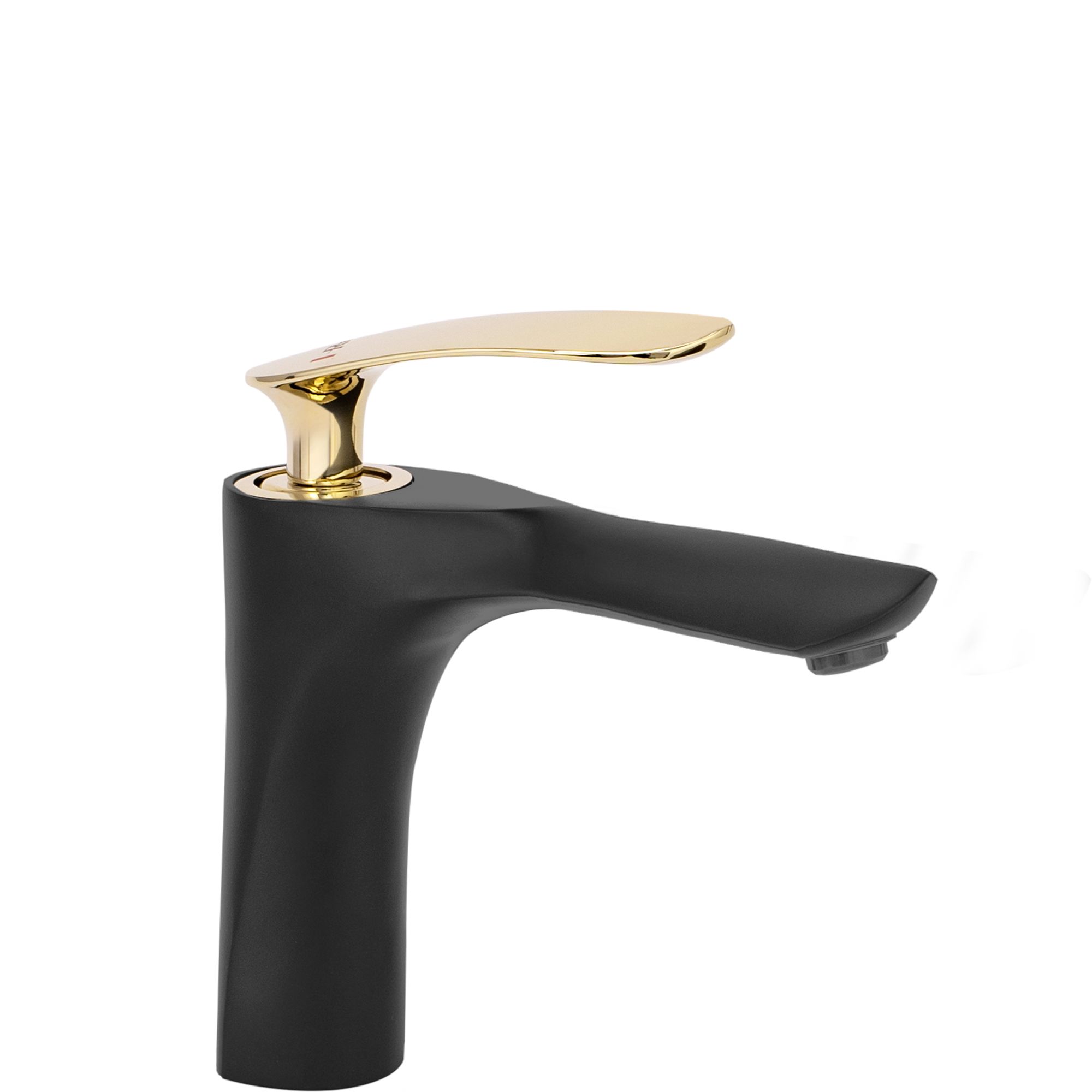 foto del prodotto rubinetto da lavabo rea orbit black gold low
