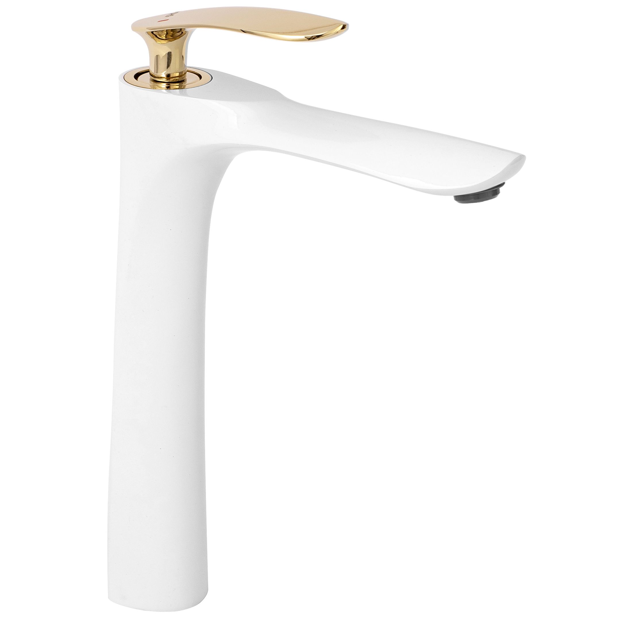 foto del prodotto rubinetto da lavabo rea orbit white gold high