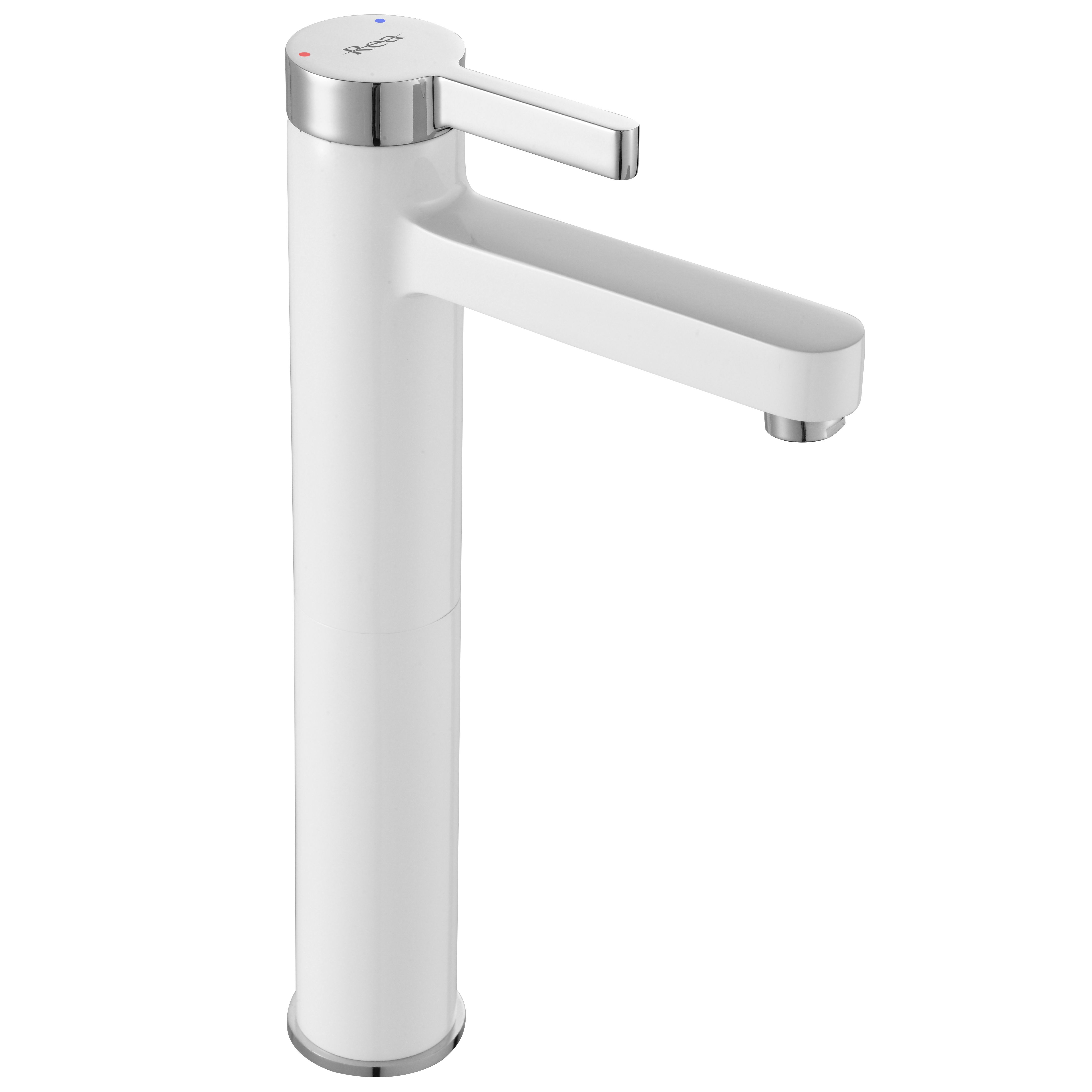 foto del prodotto rubinetto da lavabo rea polo white chrom high