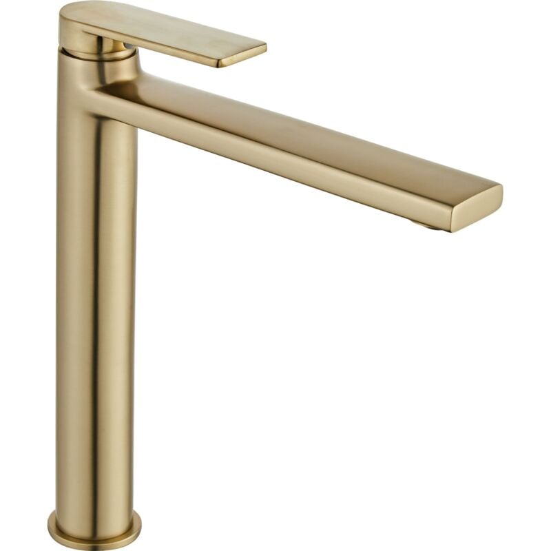 foto del prodotto rubinetto da lavabo rea verso brush gold high