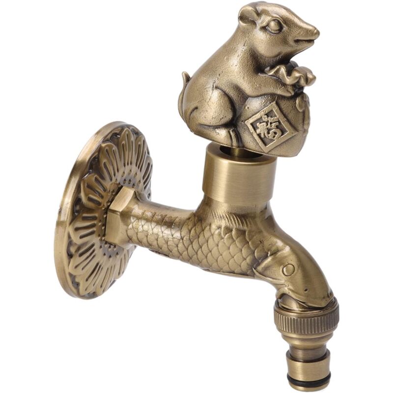 foto del prodotto rubinetto da parete in ottone g1 2, rubinetto retr europeo per cucina, bagno, esterno e giardino