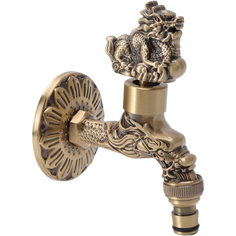 foto del prodotto rubinetto da parete in ottone g1 2, rubinetto retr europeo per cucina, bagno, esterno e giardino
