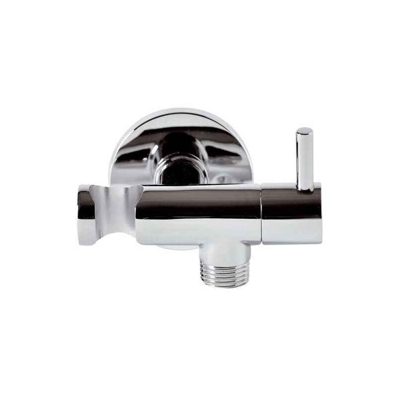 foto del prodotto rubinetto darresto minimal con supporto doccia cromo