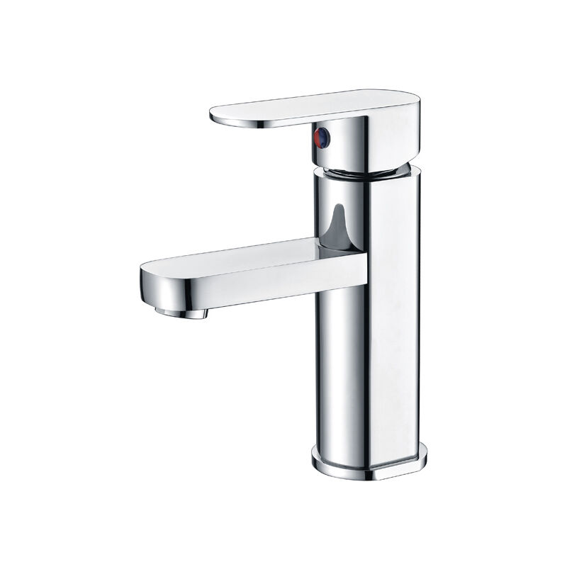 foto del prodotto rubinetto del lavandino a monocomando modello liverpool tubo universale colore grigio con finitura cromata imex 