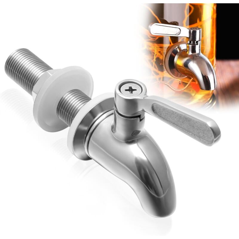 foto del prodotto rubinetto di ricambio per distributore di bevande, rubinetto per fontana d acqua in acciaio inossidabile, rubinetto per distributore di birra per