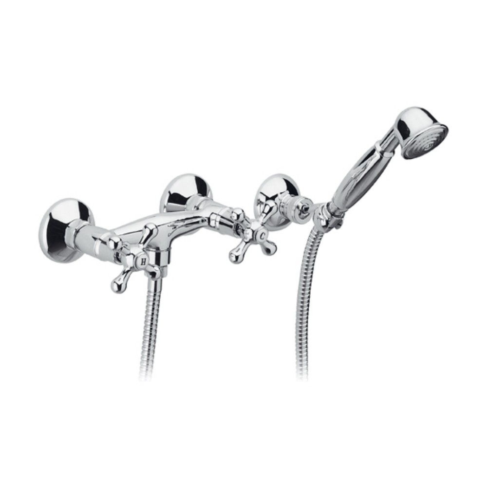 foto del prodotto rubinetto doccia a muro con doccia duplex serie liberty