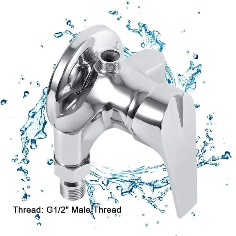 foto del prodotto rubinetto doccia da bagno g1 2, miscelatore acqua calda e fredda, interruttore di controllo, pistola a spruzzo